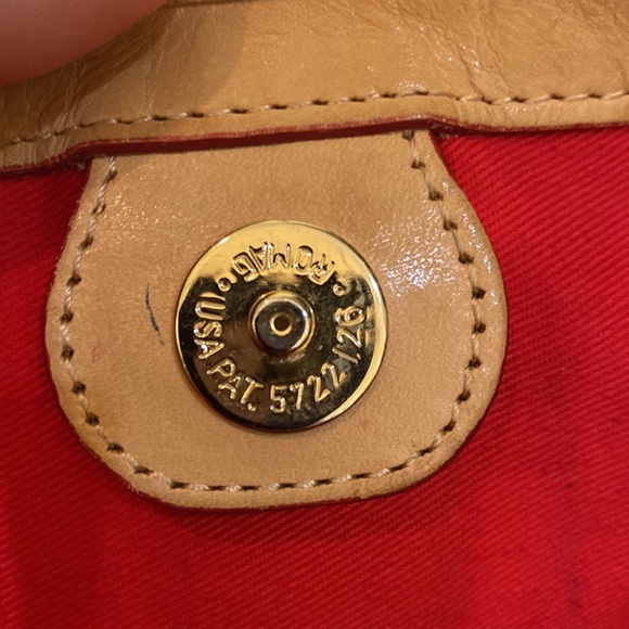 Dooney and Bourke, black patent satchel. - Picture 5 of 17